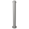 Stainless steel post |  102 mm | stationary, to be fixed by plugswith base plate  180 x 6 mm | without lock | with 2 eyelets